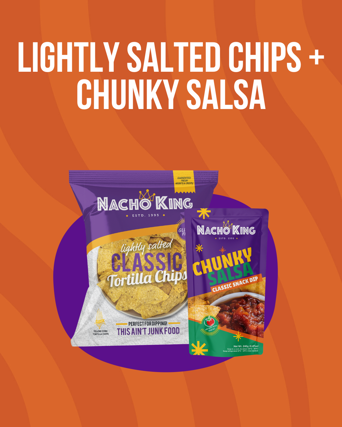 Lightly Salted Chips 160g + Chunky Salsa Pouch Bundle (Save Php40)