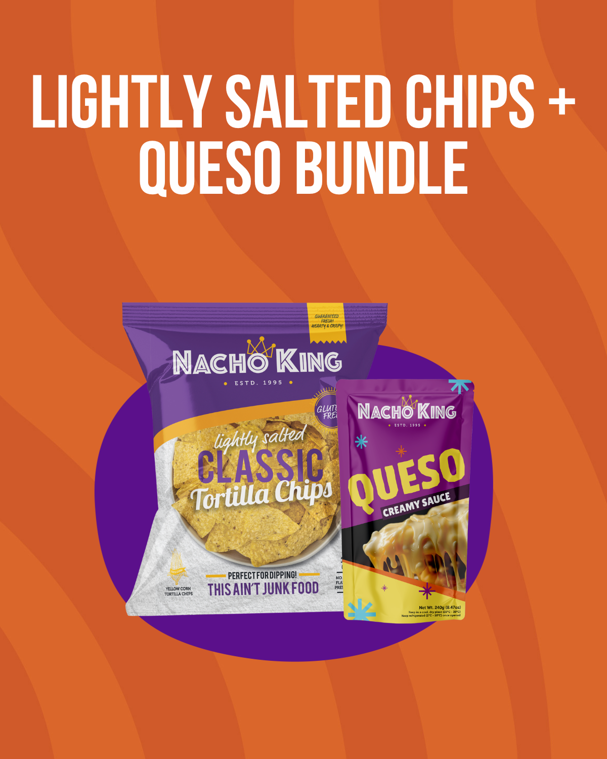 Lightly Salted Chips 160g + Queso Creamy Sauce Pouch Bundle