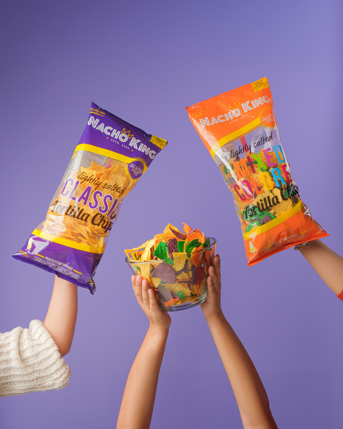 Mixed Colored Tortilla Chips 500g