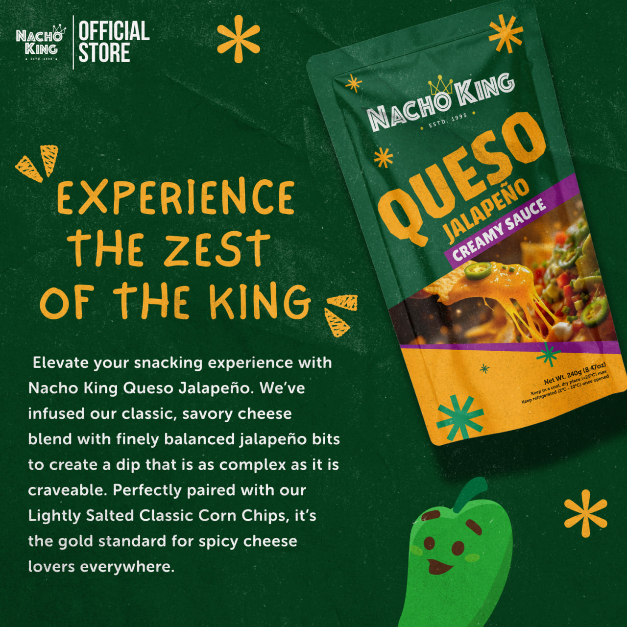 Queso Jalapeño 240g